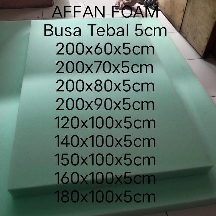 Ready busa lembaran tebal 5cm kasur