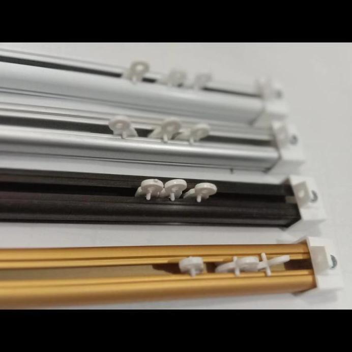 Rel | Batang Kotak | Batang Alkan Untuk Kain Vitrase Dan Kain Gorden