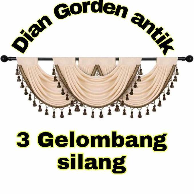 Gorden Poni gelombang Gorden jendela pintu kamar minimalis modern
