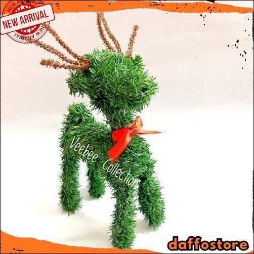 Gercep Hiasan Patung Rusa PVC natal/ hiasan pohon natal rusa/ patung rusa natal pvc