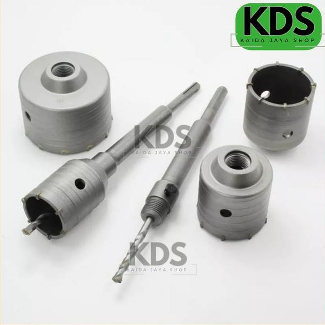 [SET 25 30 35MM] Mata Bor Hole Saw Pelubang Beton Tembok Pipa AC