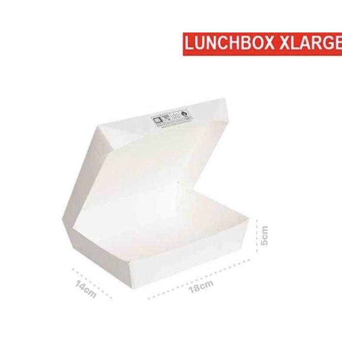 PAPER LUNCH BOX SIZE XL / KOTAK MAKANAN KERTAS SIZE XL