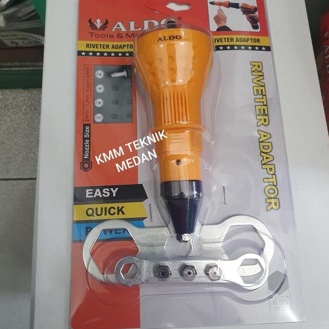 ADAPTOR BOR KE RIVET / TANG RIVET DENGAN BOR TANGAN RIVET ADAPTER ALDO - Available