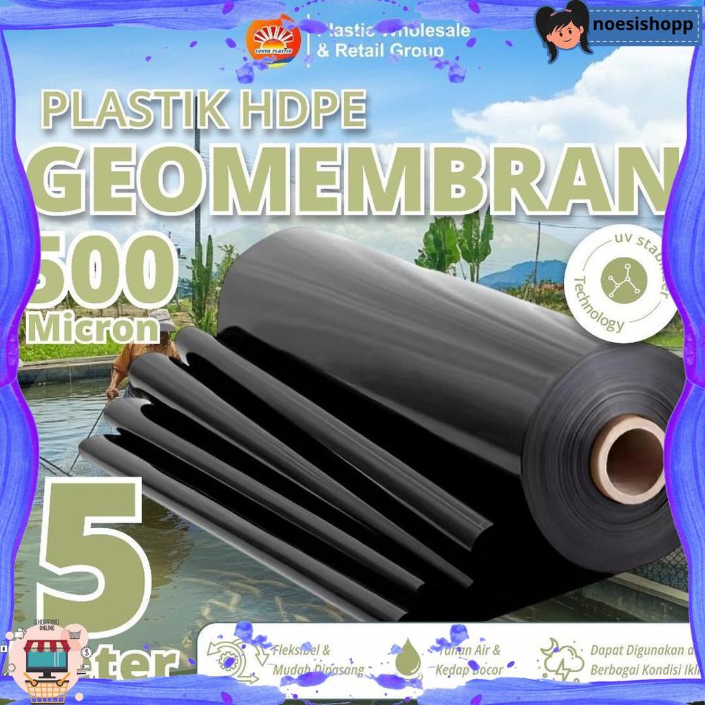 Geomembran Hdpe Tebal 500 Micron Lebar 5 Meter Bigpromo