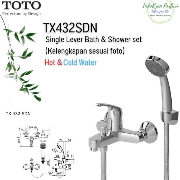 HARGA DISC - Shower Mandi Set TOTO TX432SDN (hot & cold water)/ TX432SD /TX432SDZ