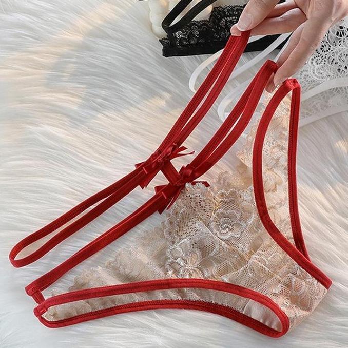 Promo Celana Dalam Sexy Renda Hollow tali Wanita transparan G String C0270 COD