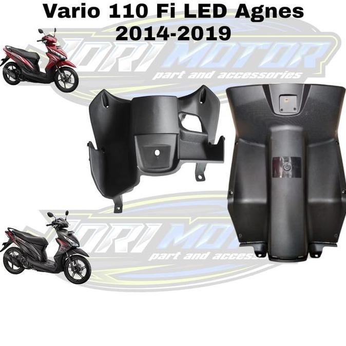 Promo ECERAN SATUAN SET Legshield Legsil Dek Kunci Atas Bawah Honda Vario 110 FI LED Vario Agnes 201