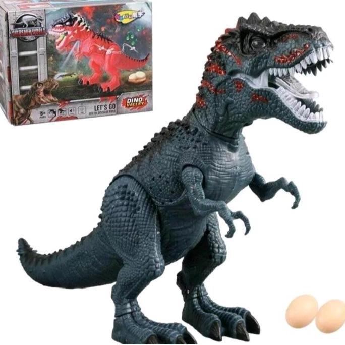 Tokomasedi_ - Mainan Dinosaurus Tirex Bertelur - Suara Lampu Toys Koleksi Anak Edukasi