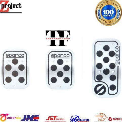 BEBAS ONGKIR - SPARCO cover pedal mobil manual 3 pcs / cover pedal sparco 3 pcs