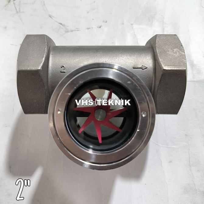 SIGHT GLASS FLOW INDICATOR 2 INCH STAINLESS STEEL