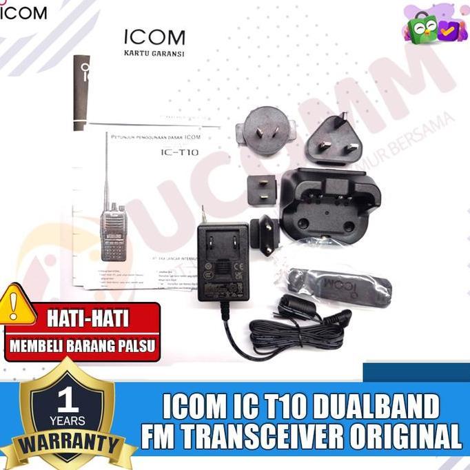 Promo Icom Ic T10 Dualband Ip67 Ht Icom Dual Band Ic-T10 Waterproof Original Garansi