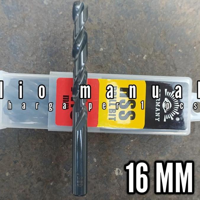 Mata Bor Besi 16 mm HSS Original Tjap Mata Germany