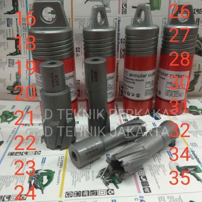 mata bor besi jet broach tct 20mm boky - mata bor hole cutter tct boki