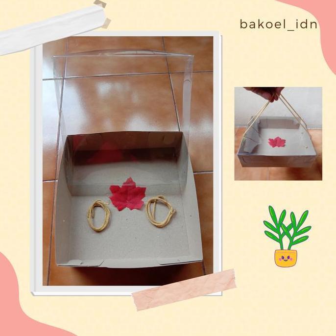 Kardus Box Kraft TUTUP MIKA Chiffon Tart Hampers Kue Katering Souvenir