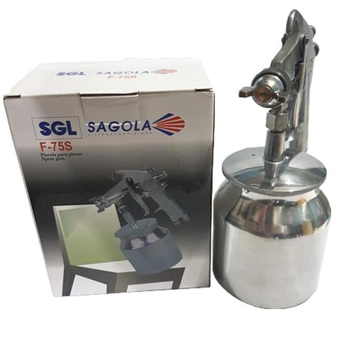 SU - Sagola F75 S Spray Gun Semprotan Cat Tabung Bawah / Semprot Cat Angin Mesin Kompresor