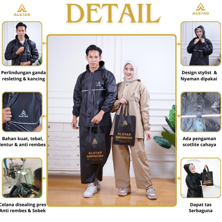 Galeriabidin Jas Hujan  Raincoat Set Baju Dan Celana Kualitas Terbaik Alstar Um57