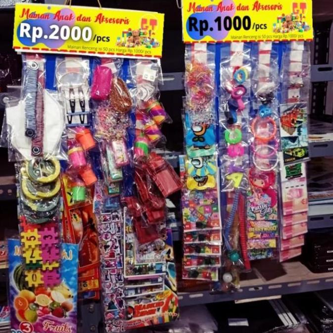 mainan rencengan serba 1000,mainan renteng murah