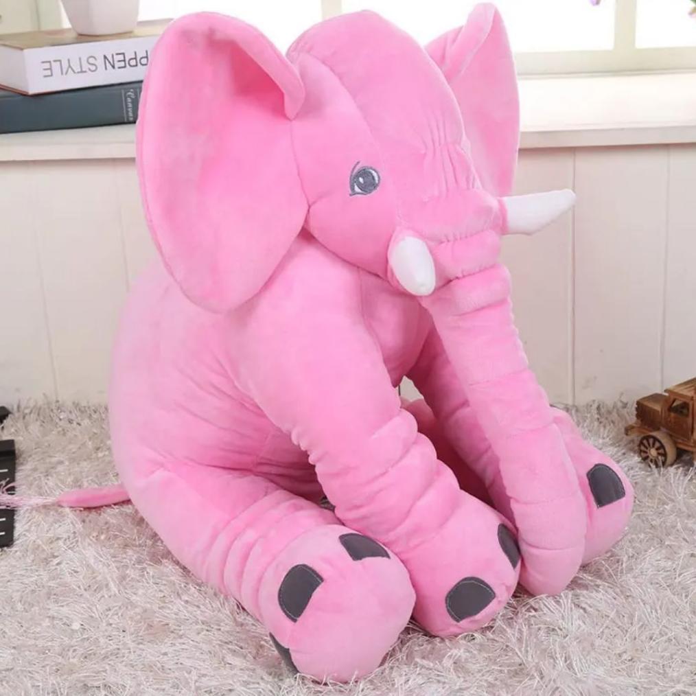 Boneka Gajah Lucu Jumbo Boneka Mainan Viral Boneka Gajah Pink Bahan Super Lembut
