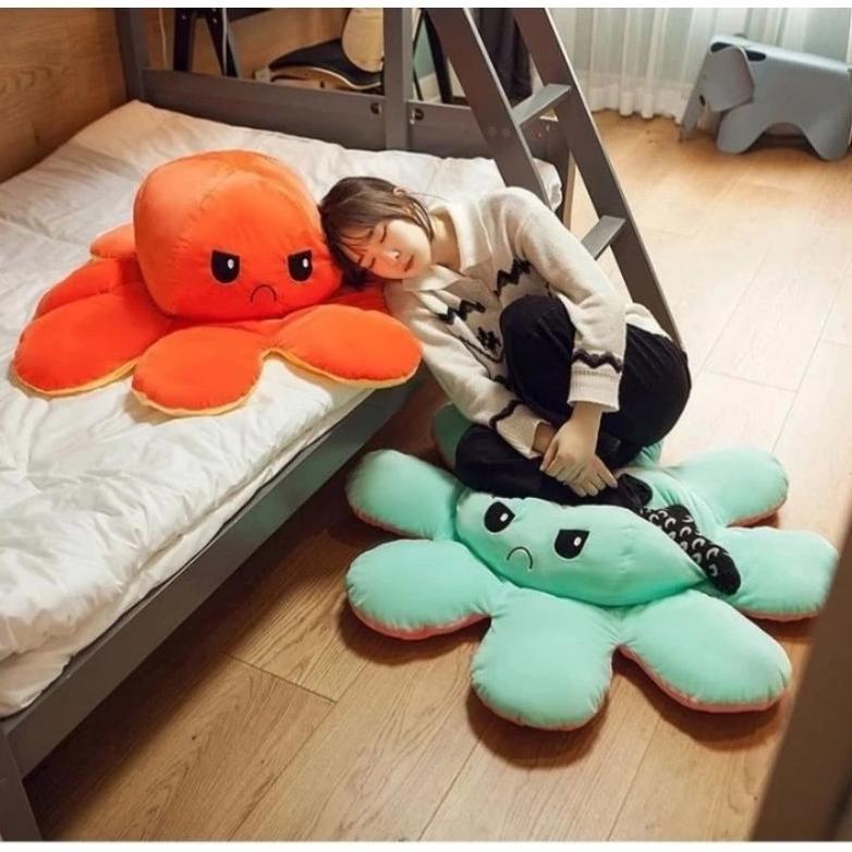 Boneka Gurita Jumbo Lucu & Besar Bahan Lembut, Empuk, Menggemaskan