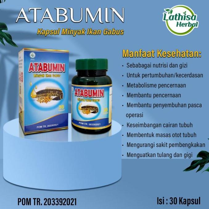 5gagamisany - kapsul albumin minyak ikan gabus atabumin - suplemen pemulihan luka & kesehatan tubuh