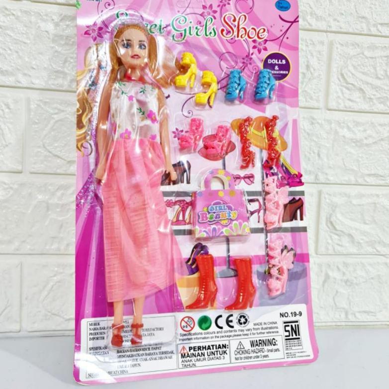 Ht-12 Mainan Anak Perempuan Mainan Boneka Dengan Sepatu Mainan Ht-12