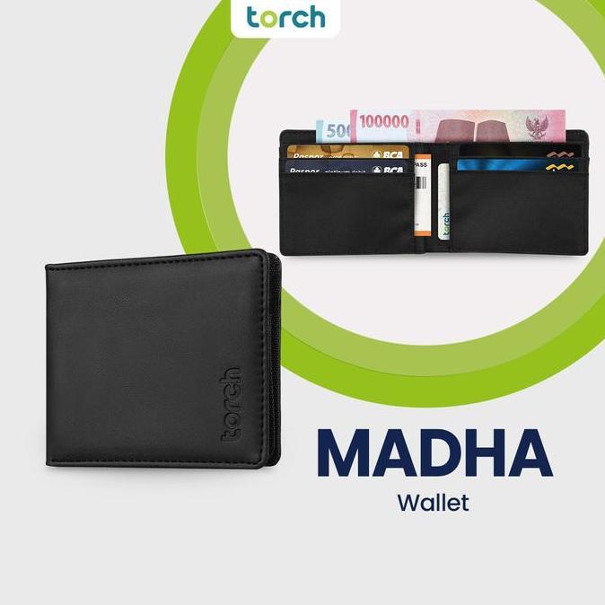 Vaharasalim - TORCH Madha Dompet Lipat Simple Pria Wanita Tempat Kartu Uang STNK Kuat Tahan Air