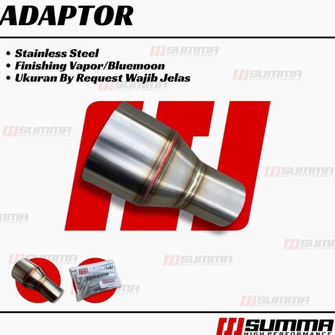 ADAPTOR SAMBUNGAN KNALPOT OUTLET INLET 38MM 48MM 50MM 51MM 54MM 60MM KE SILINCER HEADER LEHER BISA R