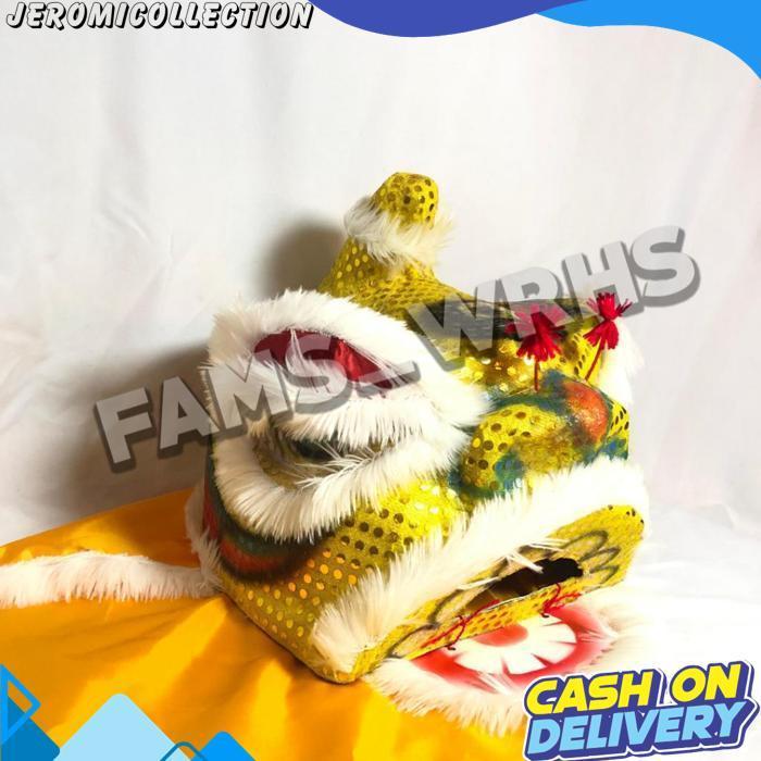 Barongsai Anak Dewasa Bahan Karton Tebal Kokoh Barongsai Kedip Br 1107