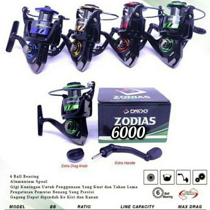 Reel daido zodias spin 1000/3000/6000