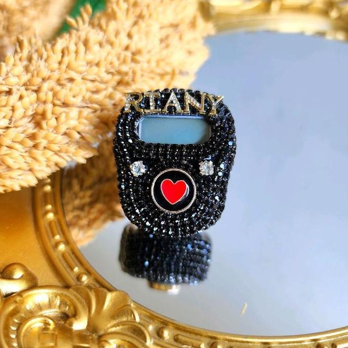 Tasbih Digital hias Tombol Love cincin dzikir Muslim