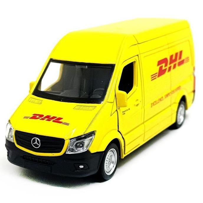 Tikarigeovani - Rmz City Dhl Van Mercedes Benz Sprinter Diecast Mobil Ignition Model