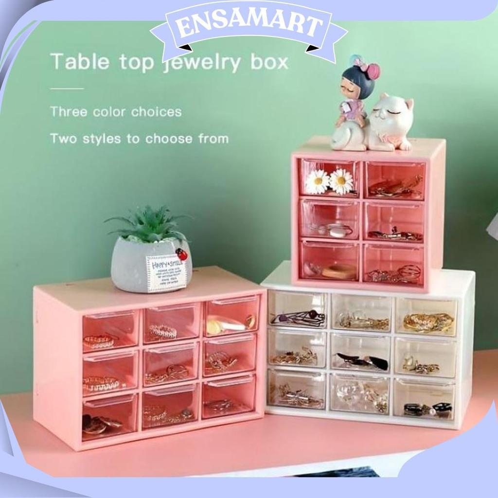 Kotak Laci / Rak Laci Penyimpanan / Laci Mini Serbaguna / Lemari Kotak Perhiasan / Rak Aksesoris Sek