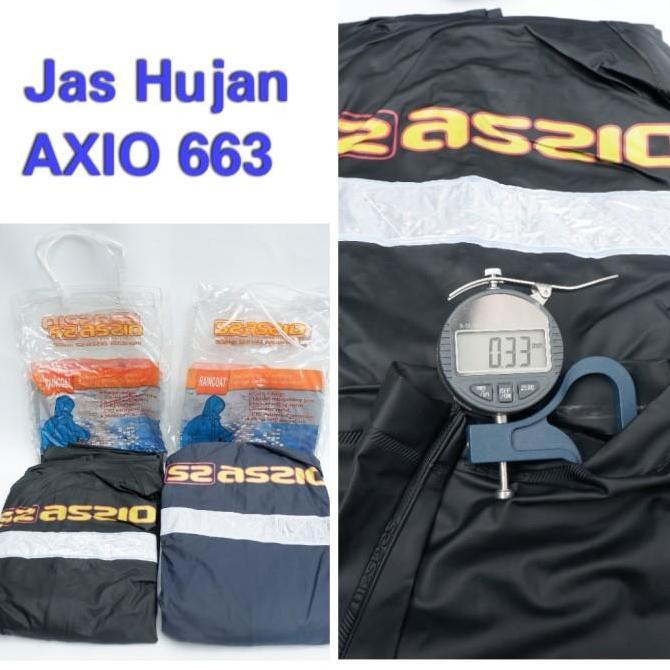 Jas Hujan Axio Karet 663 Original/Mantel Hujan Axio Rubber 663 Asli
