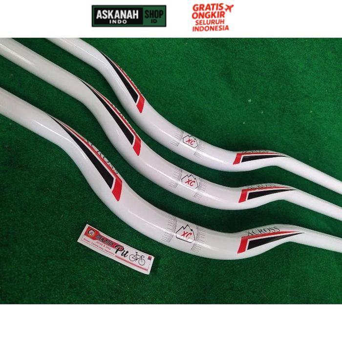 Premium Stang / Handlebar Sepeda Oversize Alloy Stang X Cross White / Putih