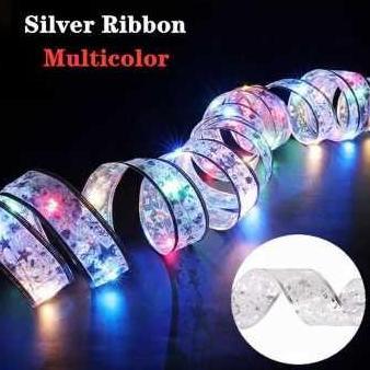 Ready  Lampu Pita LED Hiasan Pohon Natal Panjang 5 Meter Motif Renda