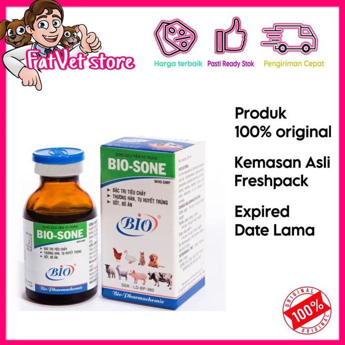 Bio-Sone Obat Flu Hewan Anjing Kucing Injeksi