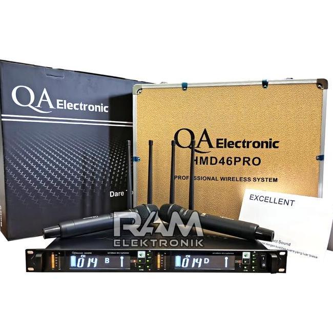 Mic Wireless Qa Electronic Hmd 46 Pro Hmd46Pro Double Handle