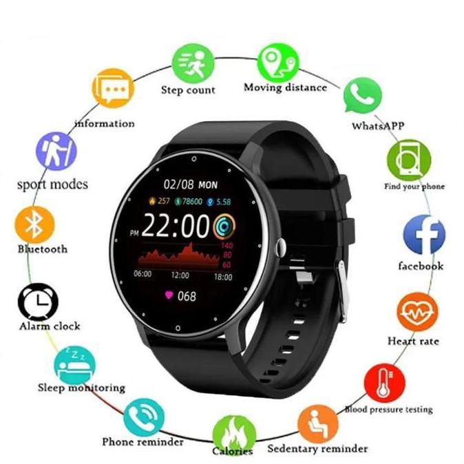 BIDEN Smart Watch Pria Olahraga Kebugaran Tidur Heart Rate Monitor