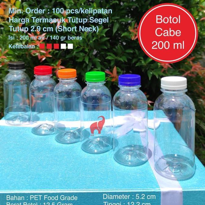 Botol Plastik Cabe 200 ml - Botol Cabe 200 ml SN PET