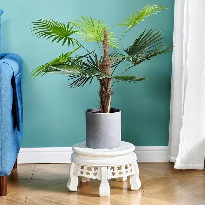 Furnibest Rak Pot Bunga Rak Pot Hias Plastik Standing Rak Pot Minimalis