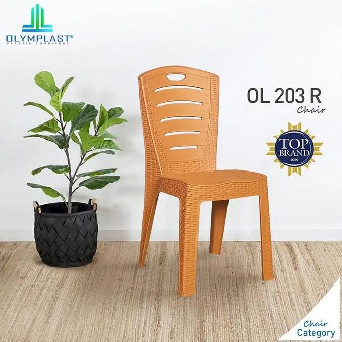 TERMURAH - kursi plastik OLYMPLAST OL203 R - Kursi Olymplast OL 203 Rotan