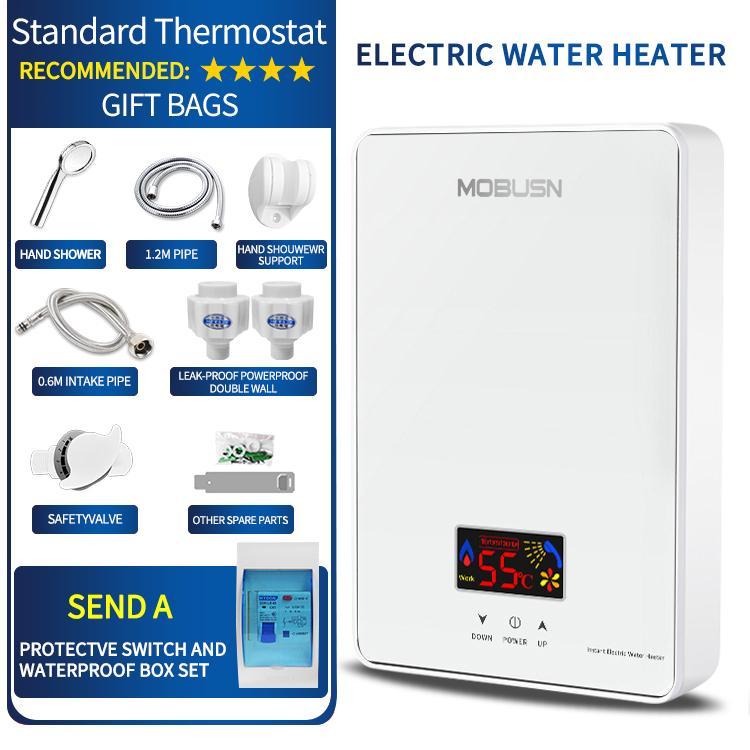 Water Heater Gas Water Heater Pemanas Air Tempered Glass/Pemanas Air Listrik Tanpa Tangki Shower /Pe