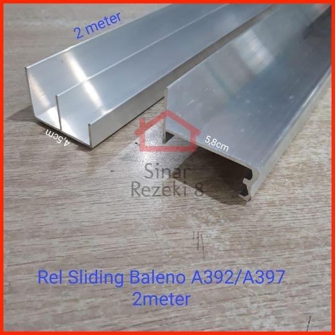 Rel Pintu Lemari Sliding Baleno 2 meter 392 397
