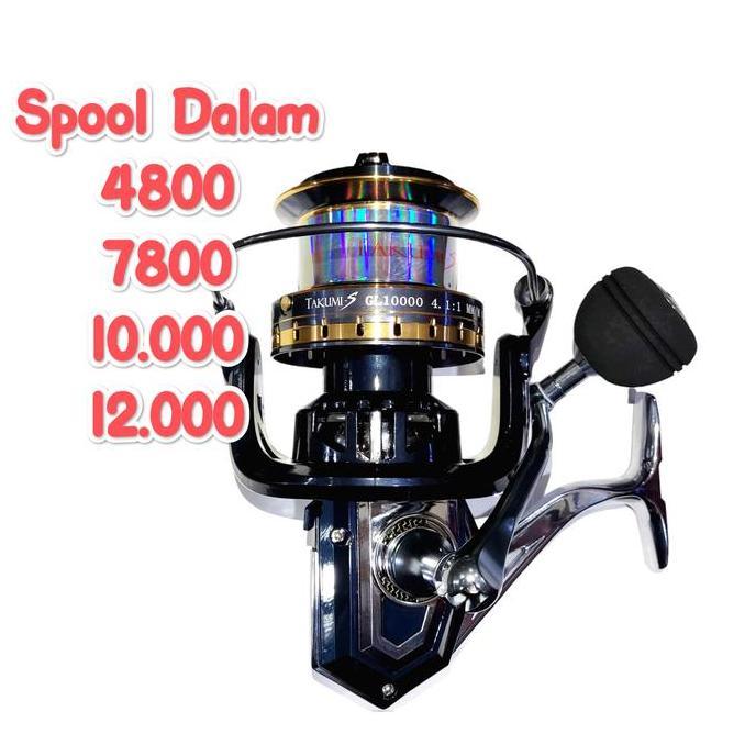 Reel Pancing Ukuran Jumbo 10000 12000 Metal Oneway laut tahan korosi