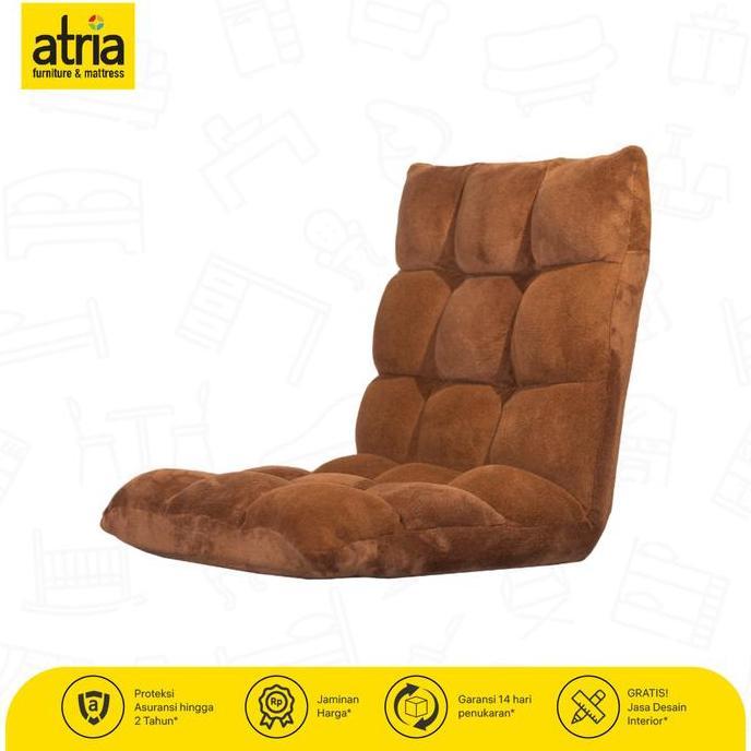 TERBARU - Atria Kursi Lesehan Atria Brenners 5pos Floor-Coral Velvet 110X55X12Cm Rangka Besi Lapisan