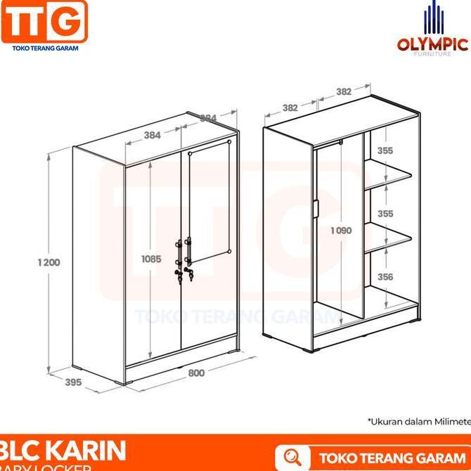 BEBAS ONGKIR - OLYMPIC GSTAR Lemari Pakaian Anak & Baby Locker Minimalis BLC KARIN