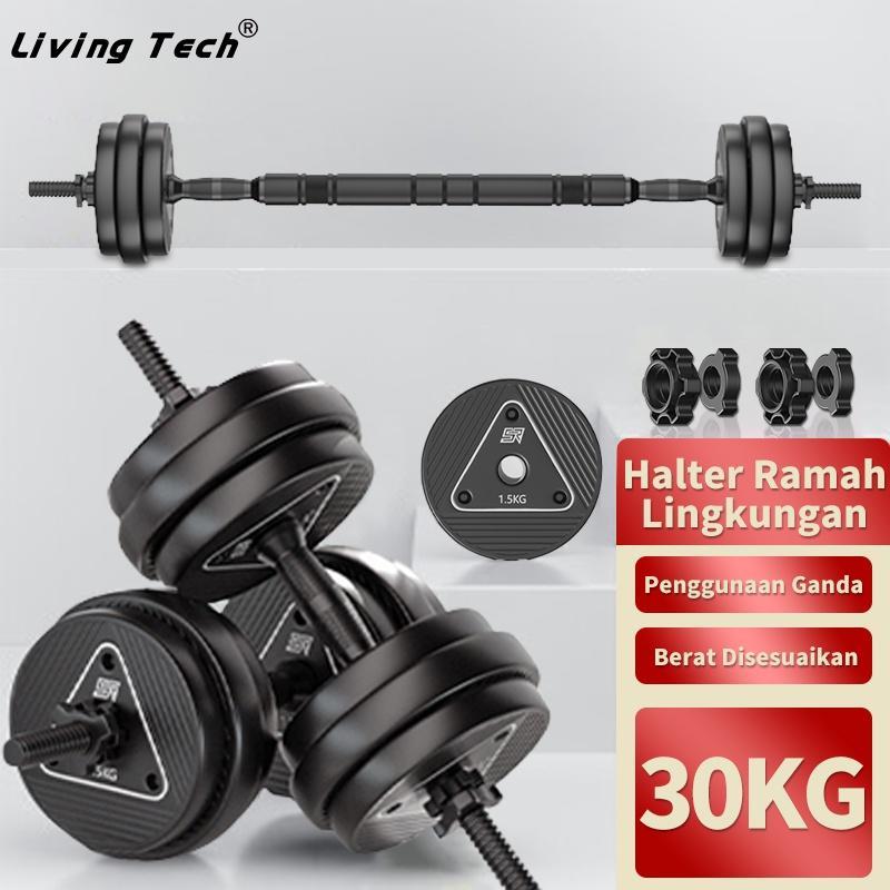 Dumbbell 30Kg / Dumbbell Set Peralatan Fitness Barbell Set