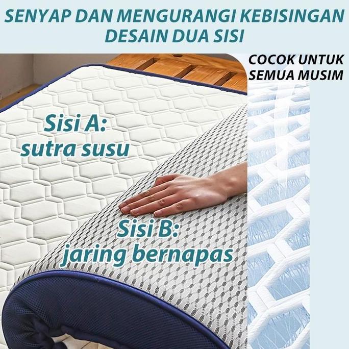 BEBAS ONGKIR - TERBARU Kasur Latex Busa & Spring Bed 180x200/160x200/120x200/90x200 - Anti Lembab, M