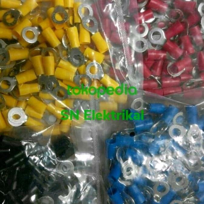 Promo Skun kabel O Skun Ring 4mm 3,5-4/3,5-5/3,5-6/3,5-8/3,5-10 Diskon