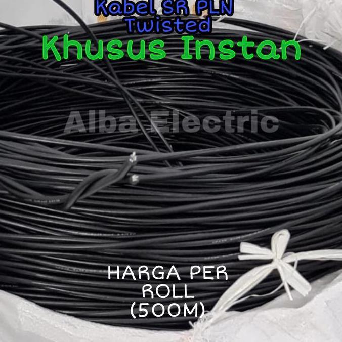 Promo Kabel Twisted 2x10MM PLN Twist SR Listrik 500 Meter Full Tarik Kabel Diskon